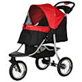 Miniatyrbild 1 av 6: Rootz Pet Buggy - Hund Buggy - Cat Buggy - Pet Barnvagn - Hopfällbar Dog Cat Buggy - Röd/Svart - 109,5 x 54,5 x 106,5 cm