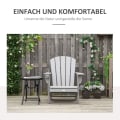 Miniatyrbild 3 av 10: Rootz Trädgårdsstol - Adirondack Stol - Utomhusfåtölj - Ergonomisk design - Väderbeständig HDPE - 75cm x 87cm x 90cm