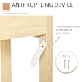 Miniatyrbillede 9 af 9: Rootz Console Table - Side Table - Bedroom Console Table - 2 Drawers - Sideboard Entrance - 100 x 30 x 76 cm