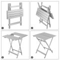 Miniatyrbild 2 av 10: Rootz Hopfällbart bord - Hopfällbart skrivbord - Bärbart stativ - Campingbänk - Utomhusyta - Kompakt bänkskiva - Utility Board - Silver - 50,5x47x59,5