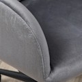 Miniatyrbillede 4 af 6: Rootz Kontorstol - 5 Hjul - Højdejusterbar - Moderne Design - Grå - 58cm x 58,5cm x 86cm