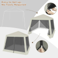 Miniatyrbillede 6 af 8: Rootz Outdoor Pavillion - Gazebo - Havely - UV-beskyttelse - Insektfrit mesh - Robust metalramme - 300 cm x 250 cm x 300 cm