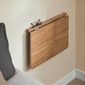Miniatyrbillede 4 af 9: Rootz Vægmonteret Foldebord - Køkkenbord - Skrivebord - Pladsbesparende design - Holdbart PB-materiale - Ideelt til små rum og børneværelser - 60 cm x