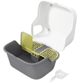 Miniatyrbillede 1 af 11: Rootz Cat Litter Box med låg - Låsbar og let at rengøre - dækket - 50 cm x 50 cm x 39 cm