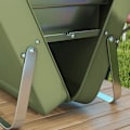 Miniatyrbillede 5 af 8: Rootz Kulgrill - Grillstativ - Kulbakke - Askebakke - Metalhus - Metal - Rustfrit stål - Grøn - 47L x 30W x 28H cm