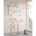 Miniatyrbillede 2 af 7: Rootz Cat Bridge - Cat Walkway - Pet Bridge - Spånplade - Bomuld Linned Stof - Fyrretræ - Havregryn Brun Kaffe Brun - 87,2 cm x 28 cm x 13,8 cm - Letv