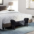 Miniatyrbillede 2 af 11: Rootz BedBench - Sort - Konstrueret træ, skum - 40,15 cm x 12,2 cm x 20,07 cm