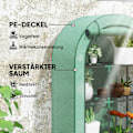 Miniatyrbillede 4 af 10: Rootz 4 -trins mini -grønhus - bærbart plantehus - tomatproducent - UV -beskyttelse - 100 x 45 x 160 cm