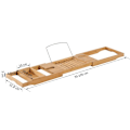 Miniatyrbillede 3 af 11: Rootz Badekarhylde - Badekarbro - Badekarstøtte - Badekarbakke - Badekar - Bambus - Naturlig - (70-105) X 21,8 X 5 Cm