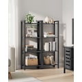 Miniatyrbillede 3 af 8: Rootz 4-tiers bogreol - Åben reol - Bogreol i træ - Opbevaringsorganisering - 120 cm x 30 cm x 90 cm