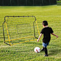 Miniatyrbillede 2 af 7: Rootz Soccer Goal - Soccer Net - Soccer Rebounder Goal - Rebound Wall Net - Soccer Rebound Wall - Gul/Sort - 184 x 63 x 123 cm