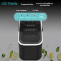 Miniatyrbild 7 av 7: Rootz Portable Ice Cube Maker - Självrengörande ismaskin - Snabb isproduktion - Kompakt design - Tyst drift - 30,5 x 28,2 x 22,2 cm