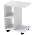 Miniatyrbillede 1 af 11: Rootz C Form sidebord - sofabord - hjørnebord - mobil fleksibilitet - E1 -spånplade - 45 x 35 x 58 cm - Hvid