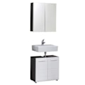 Pikkukuva 11 / 11: Rootz Bathroom 2-Piece Set - Bath Ensemble - Vanity Combo - Furnishing Set - Decor Suite - Bathroom Kit - Bath Duo - White High Gloss - 60 x 182 x 31