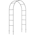 Miniatyrbillede 1 af 6: Rootz Garden Arch - Rose Arch - Trellis Arch - Metal Rose Trellis - Havedekoration - Sort - 1,40 x 0,40 x 2,40 m