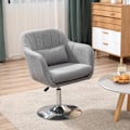 Miniatyrbillede 2 af 10: Rootz Arbejdsstol - Drejestol - Skrankestol - Barstol - Højdejusterbar - 360° drejelig - Maksimal komfort - 60W x 60D x 79-91H cm - Linnedlignende pol