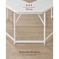 Miniatyrbillede 4 af 7: Rootz Modern Computer Desk - Kontorbord - Arbejdsstation - Spånplade - Robust stålramme - 149cm x 149cm x 76cm