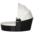 Miniatyrbillede 6 af 11: Rootz Zonne-Island - Loungesæt - Rattan - Baldakin - Siddegruppe - Hynder - Metal - Creme - Sort - 180 x 175 x 147 cm