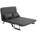 Miniatyrbillede 5 af 9: Rootz Sovesofa - Dobbeltsofa - Lænestolsseng - Gæsteseng - Sammenklappelig seng - Grå - 105 x 80 x 78 cm