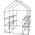 Pikkukuva 9 / 9: Rootz Foil Greenhouse - Puutarhakasvihuone - Kasvisuoja - Optimaalinen ilmanvaihto - Kestävä rakenne - Helppo koota - 143cm x 143cm x 195cm