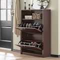 Miniatyrbillede 3 af 7: Rootz skoskabsorganisering - Skostativ - Skoopbevaring - Inkluderer ekstra rum - 80 cm x 110 cm x 24 cm - MDF-materiale