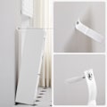Miniatyrbillede 8 af 9: Rootz White Badeværelsesskab - Opbevaringsorganisator - MDF-møbler - Kompakt design - Anti-Tip-enhed - Nem montering - 18cm x 20cm x 80cm