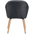 Miniatyrbillede 6 af 9: Rootz Ergonomic Chair - Kontorstol - Lounge Chair - Komfortabel linnedpolstring - Holdbare massive træben - Alsidigt design - 40cm x 40cm x 82cm
