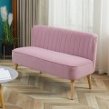 Pikkukuva 9 / 9: Rootz-sohva - 2-istuttava kangassohva - Istuinsohva - Lounge-sohva - Vaaleanpunainen - 117 X 56,5 X 77 cm