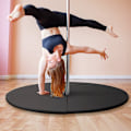 Miniatyrbillede 2 af 11: Rootz Pole Dance Mat - Gymnastikmåtte - Øvelsesmåtte - Forebyggelse af skader - Ø 150 x 5 timer cm