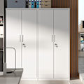 Miniatyrbillede 3 af 5: Rootz Multi -Purpose File Cabinet - Storage Cabinet - Powder -Coated Steel - Holdable - 40x80x180cm - Matt White