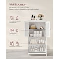 Miniatyrbillede 3 af 6: Rootz Classic White Badeværelsesskab - Opbevaringsenhed - Organizer - MDF-materiale - Rummeligt design - Nem montering - 30cm x 60cm x 110cm
