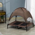 Miniatyrbillede 2 af 7: Rootz hundeseng - kæledyrsseng - hævet hundeseng - udendørs hundeseng - åndbar - taftkaffe - 92 x 76 x 90 cm