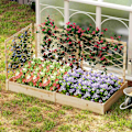 Miniatyrbillede 5 af 6: Rootz Jardinière Træblomsterboks - Planter med gitter - hævet haven seng - Åben -gulvdesign - 222 cm x 114 cm x 109 cm