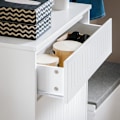Miniatyrbillede 6 af 10: Rootz skovipperskab - Skostativ - Skoopbevaringsorganisator - Alsidig opbevaring - Nem montering - Holdbart MDF-materiale - 61 cm x 100 cm x 26 cm
