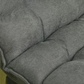 Miniatyrbild 5 av 5: Rootz Golvsoffa - Fåtölj - Lässtol - Swivel Linen Look - Grå - 62cm x 70cm x 95cm
