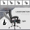 Miniatyrbillede 9 af 10: Rootz Massage Kontorstol - Computerstol med høj ryg - Opvarmet - Vibrationsmassage - 360° drejelig - 62cm x 70cm x 113-120cm