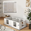 Pikkukuva 3 / 11: Rootzin koiranpentu koirille - Whelping Box - Koiran leikkikunta - Turvallinen turvapaikka - 164L x 80W x 48H CM
