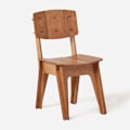 Miniatyrbillede 1 af 11: Rootz spisestuestol i træ - Køkkenstol - Kontorstol - Nem montering - Ridsefast - Miljøvenlig - 44,5 cm x 86 cm x 61 cm - Brun