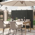 Miniatyrbillede 2 af 8: Rootz Premium foldbar privatskærm - Rumdeler - Udendørs skillevæg - Holdbar polyester - Alsidig og bærbar - Nem installation - 223 cm x 172 cm