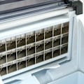 Pikkukuva 5 / 6: Rootz Ice Cube Machine - Jääpalojen annostelija - Jääpalakone - Jääpalakone 3,2 litran vesisäiliöllä - Hopea - 25,2L x 36W x 37,1K cm