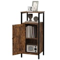 Miniatyrbillede 1 af 5: Rootz Sidebord - Sengebord - Skab i industriel stil - Justerbar opbevaring - 34 cm x 30 cm x 80 cm