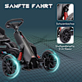 Miniatyrbillede 6 af 10: Rootz Children's Go -Kart - Pedal Vehicle - Tread Car - Justerbart sæde - Fremme fysisk aktivitet - 100 cm x 58 cm x 58,5 cm