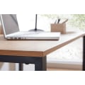 Miniatyrbillede 2 af 7: Rootz skrivebord eg indretning - sort 120x60x76 cm design computerbord - Kontorbord til hjemmekontor Small Hell - Arbejdsværelse laptop bord med metal
