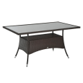 Miniatyrbillede 1 af 9: Rootz Havebord - Glasbord - Spisebord - Bord - 150cm X 85cm X 74cm