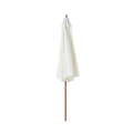 Miniatyrbillede 6 af 9: Nancy's Buckeye Parasol - Tuinparaplu - Hout - Marktparaplu - 2,7m Diameter - Wit - Bruin