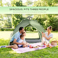 Pikkukuva 5 / 10: Rootz Camping Tent - Double Tent - Family Tent - Automatic Pop Up - Tent - Dark Green - 210 X 210 X 140 cm