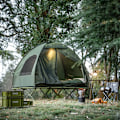 Miniatyrbild 4 av 8: Rootz Allt-i-ett campingset för 2 - Pop-up-tält - Campsäng - Campingsäng - Vattentät - Enkel montering - Slitstark Oxford-nylon - L193 x D145 x H188cm
