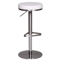 Miniatyrbillede 1 af 5: Rootz justerbar barstol - Moderne skammel - Højdejusterbar skammel - Rustfrit stål - Komfortable siddepladser - 57 cm x 36 cm x 82 cm