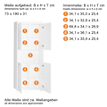 Miniatyrbillede 4 af 11: udefineret Grey High gloss