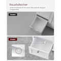 Miniatyrbild 5 av 8: Rootz White Badrumsskåp - Förvaringsenhet - Organizer - MDF-material - 90kg Lastkapacitet - 30cm x 60cm x 80cm